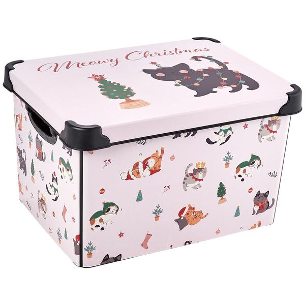 Christmas Cat Storage Tote - image 