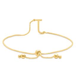 Nova Star® Gold-Plated 1/10ctw. Lab-Grown Diamond J Bolo Bracelet