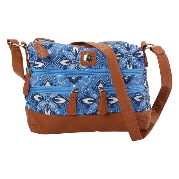 Stone Mountain Quilted Printed Irene Hobo - Denim - image 