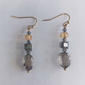 Ashley Cooper(tm) Shiny Gold-Tone Glass Beaded Linear Drop Earrings - image 1