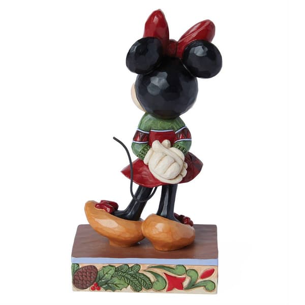 Jim Shore Disney Traditions Minnie in Sweater Christmas Figurine