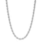 Sterling Silver Diamond Cut 30in. Rope Chain Necklace - image 1