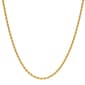 Gianni Argento 18in. Gold over Sterling Rope Chain Necklace - image 1