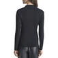 Womens DKNY Long Logo Sleeve Quarter Zip Sweater - image 2
