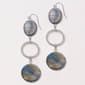 Ashley Cooper(tm) Linear Blue Earrings with Textured Ring - image 1