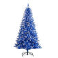 Puleo International Pre-Lit 6.5ft. Blue Christmas Tree - image 1