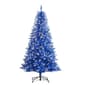 Puleo International Pre-Lit 6.5ft. Blue Christmas Tree - image 1