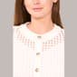 Womens Cece Short Sleeve Crochet Texture Cardigan - image 3