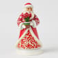 Jim Shore Santa with Blooming Amaryllis Christmas Figurine - image 2
