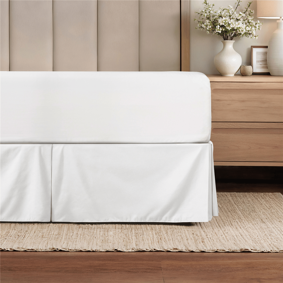 Open Video Modal for Soft Essentials Premium Pleated Dust Ruffle Bed Skirt