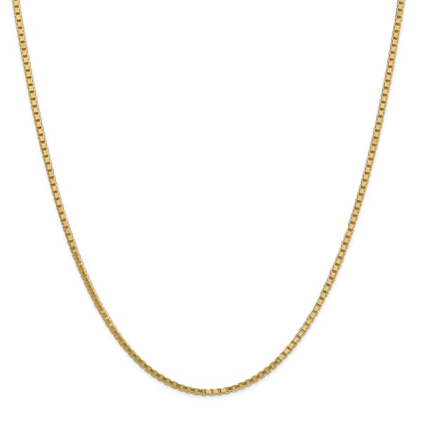Gold Classics(tm) 1.9mm. 14kt. Gold Box Chain Necklace - image 