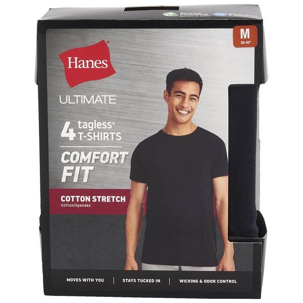 Mens Hanes(R) Comfort Fit Stretch Crew Neck Dyed Undershirt - image 