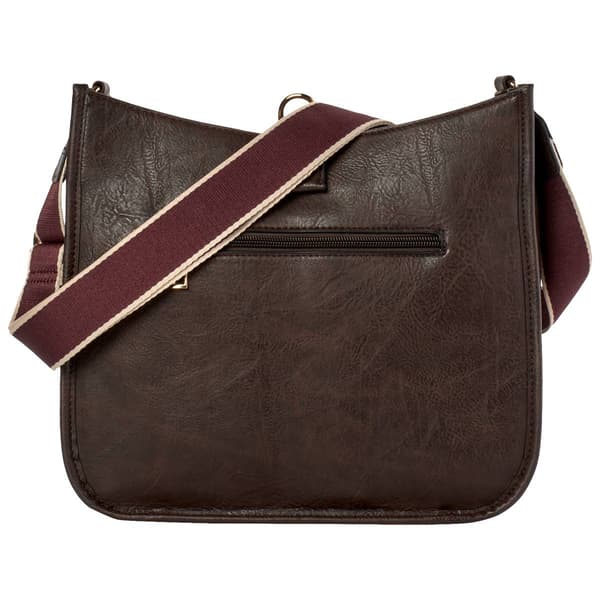 DS Fashion Ultra Suede Color Block Hobo w/ Guitar Strap