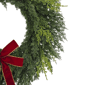 Puleo International 22in. PE Cypress Christmas Wreath with Bow - image 4
