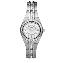 Womens RELIC by Fossil Queens Court Silver-Tone Watch - ZR11788