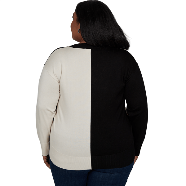 Plus Size Skye’s the Limit Signature Sweaters Color Block Sweater