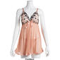 Womens Spree Intimates Mesh Triangle Cup Sequin Babydoll Set - image 3