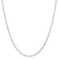 Unisex Gold Classics&#40;tm&#41; .95mm. White Gold Diamond Cut Necklace - image 1