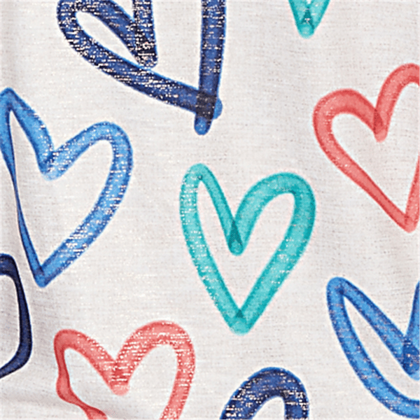 Womens Alfred Dunner Saratoga Springs Allover Heart Blouse