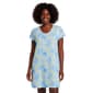 Plus Size Charmour Ruffled Short Sleeve Butterfly Nightshirt - image 1