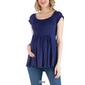 Plus Size 24/7 Comfort Apparel Babydoll Maternity Top - image 5
