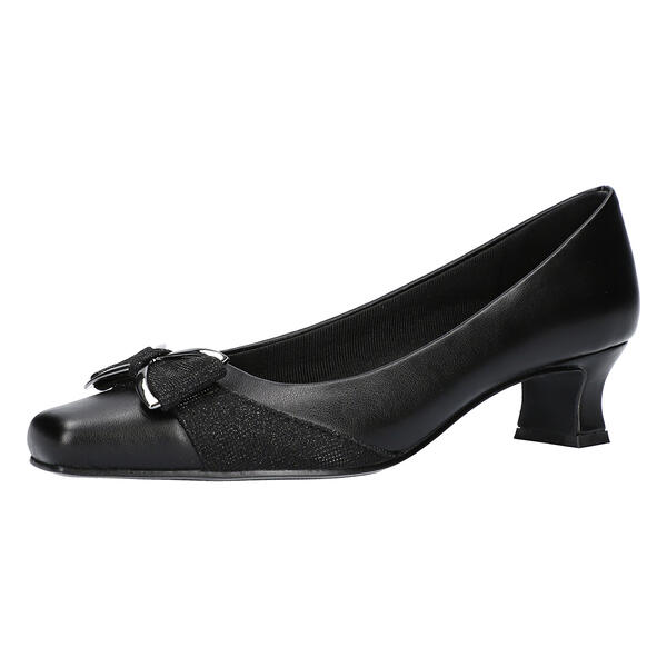 Womens Easy Street Rejoice Glitter Bow Heels - image 
