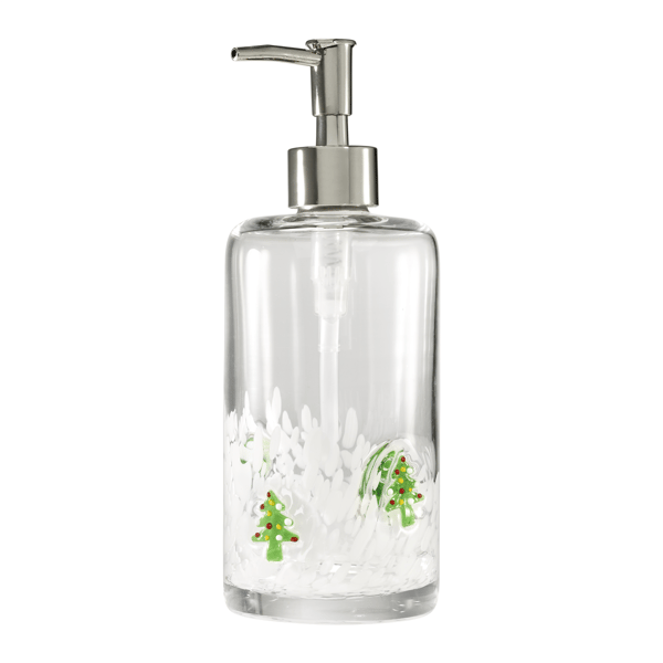 Avanti Decorated Trees Glass Soap & Lotion Dispenser - image 