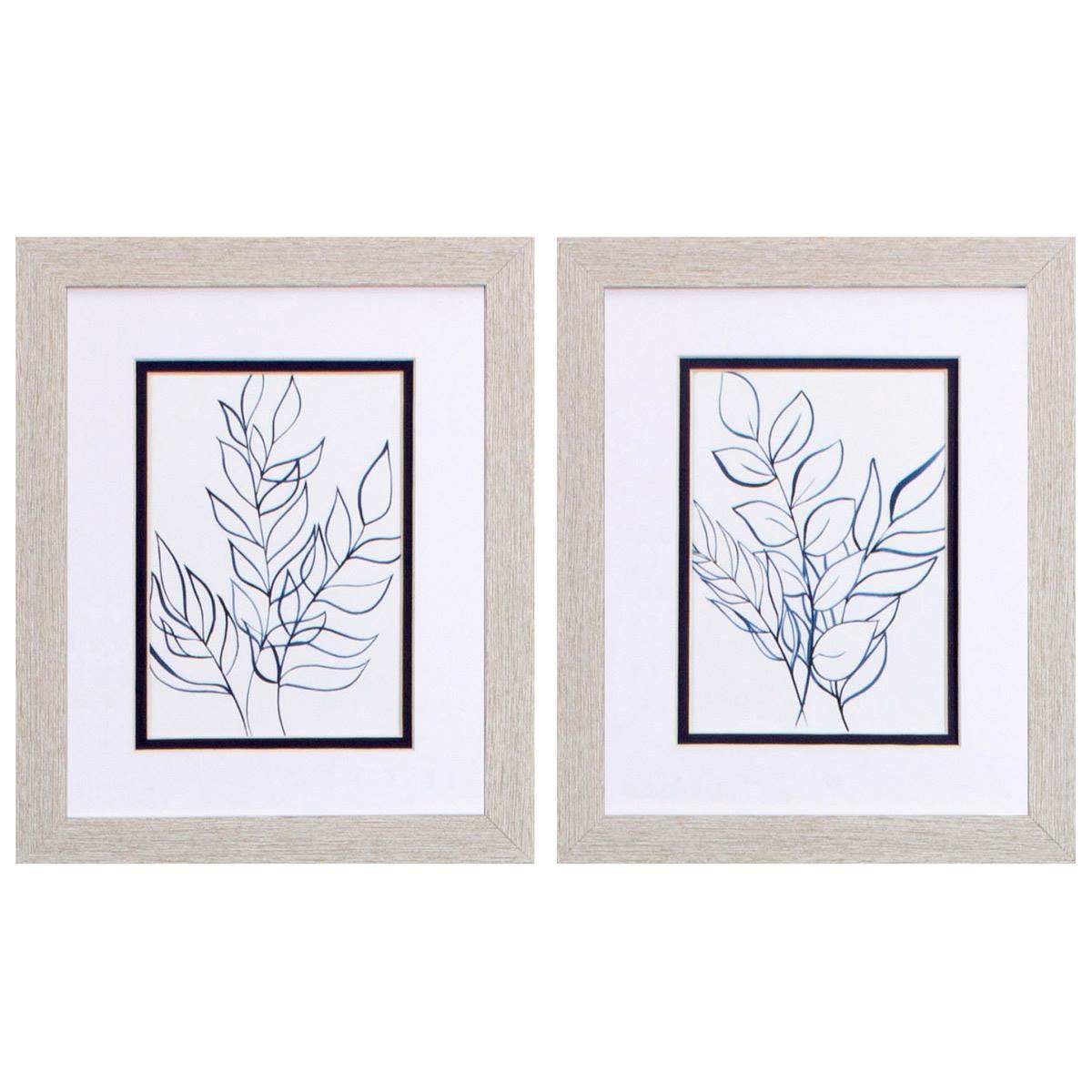 Paragon 2pc. Blue Stems Wall Art