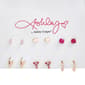 Ashley Gold-Tone Multi Shape Crystal Earring Set - image 1