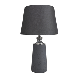 9th & Pike(R) Modern Black Cement Stone Table Lamp