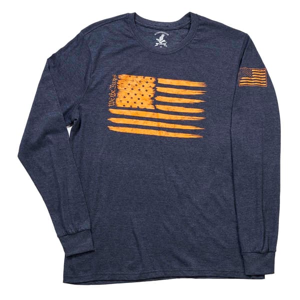 Mens Buckhorn River We The People Long Sleeve Flag Graphic Tee - image 