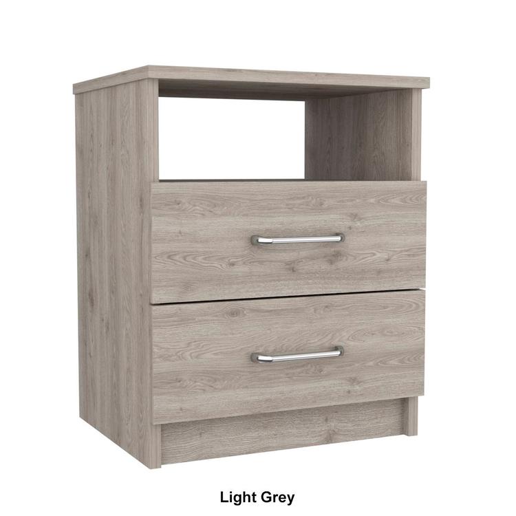 FM FURNITURE Oklahoma 2-Drawer Nightstand