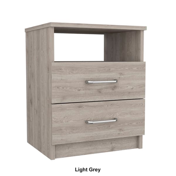 FM FURNITURE Oklahoma 2-Drawer Nightstand