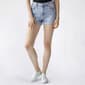 Juniors Celebrity Pink Mid Rise Flip Fray Shorts - image 2