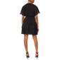 Womens MSK Short Sleeve V Neck Solid Chiffon Tier Dress - image 2