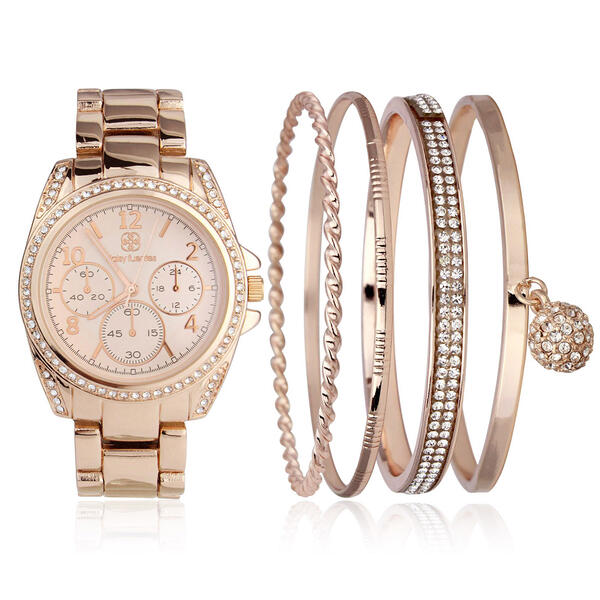 NEW: Daisy Fuentes Women's Watch Rose Gold Bracelets Bracelet gift set