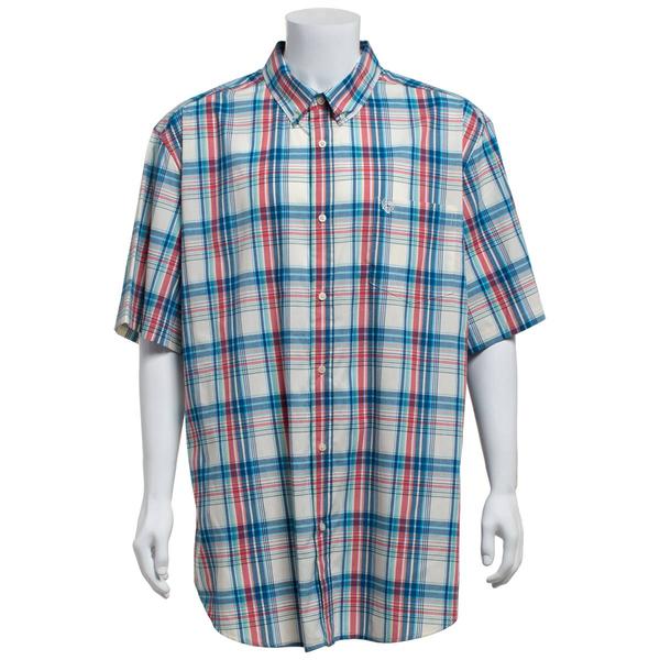 Mens Big & Tall Chaps Easy Care Button Down Shirt - Driftwood