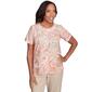 Womens Alfred Dunner Catalina Island Paisley Textured Blouse - image 1