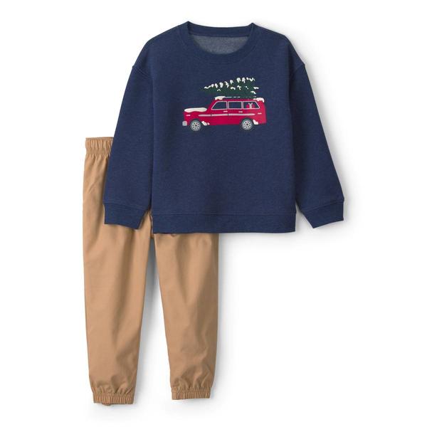 Toddler Boy Carter''s(R) Christmas Car Fleece Pullover & Pants Set - image 