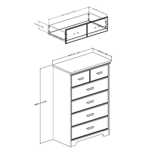 South Shore Versa 5-Drawer Chest