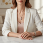 Saffron 1ctw. Pink Emerald Cut Diamond Halo Pendant Necklace - image 3