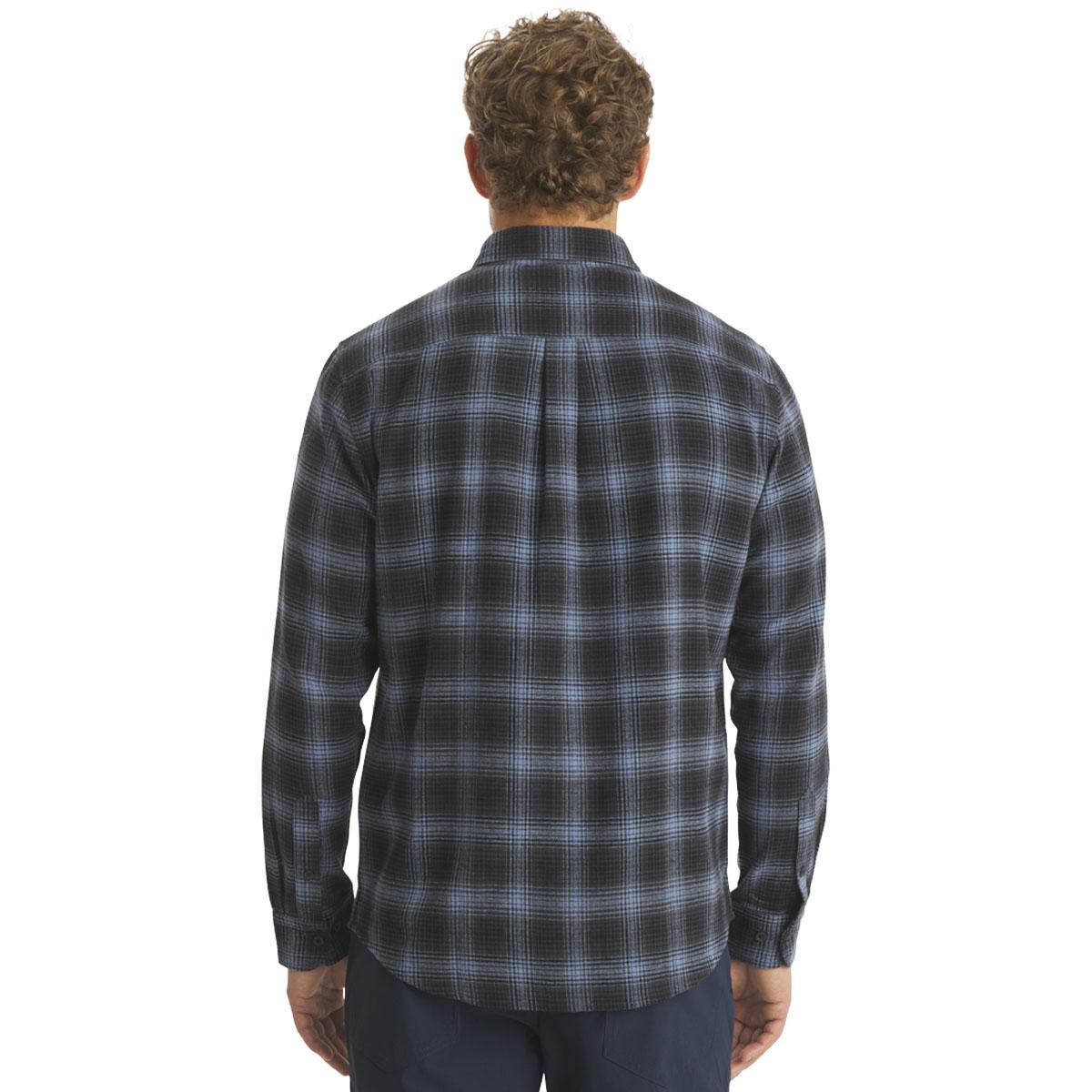 Mens LANDS’ END® Campside Flannel Shirt - Slate