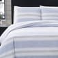 London Fog Fog Blue Stripe Duvet Cover Set - image 5