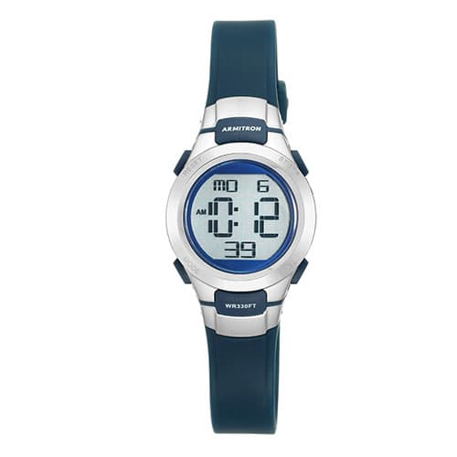 Womens Armitron Navy Digital Chronograph Watch - 45-7012NVSV - image 