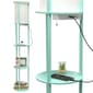 Simple Designs Round Modern Shelf USB Port Organizer Floor Lamp - image 2