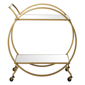 9th & Pike® Contemporary Gold Metal Bar Cart - image 1