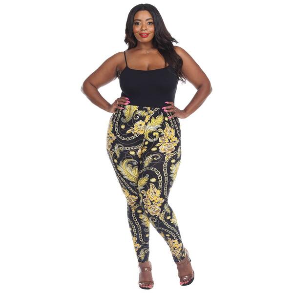 Plus Size White Mark&#40;R&#41; Novelty Leggings - image 