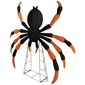 Northlight Black & Orange Lighted Spider Halloween Décor - image 5