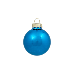 Northlight 10ct. 2-Finish Blue Christmas Glass Ball Ornaments