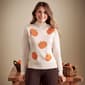 Plus Size Retrology Long Sleeve Mock Neck w/Lurex Pumpkin Sweater - image 2